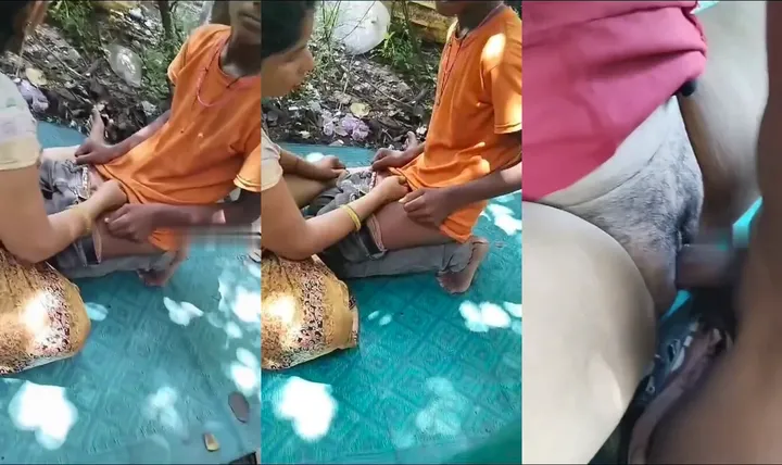 Randi First Time Fucking with Virgin Teen Boy in Jungle