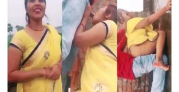 Yellow Saree Village Bhabhi Rooftop Hard Sex